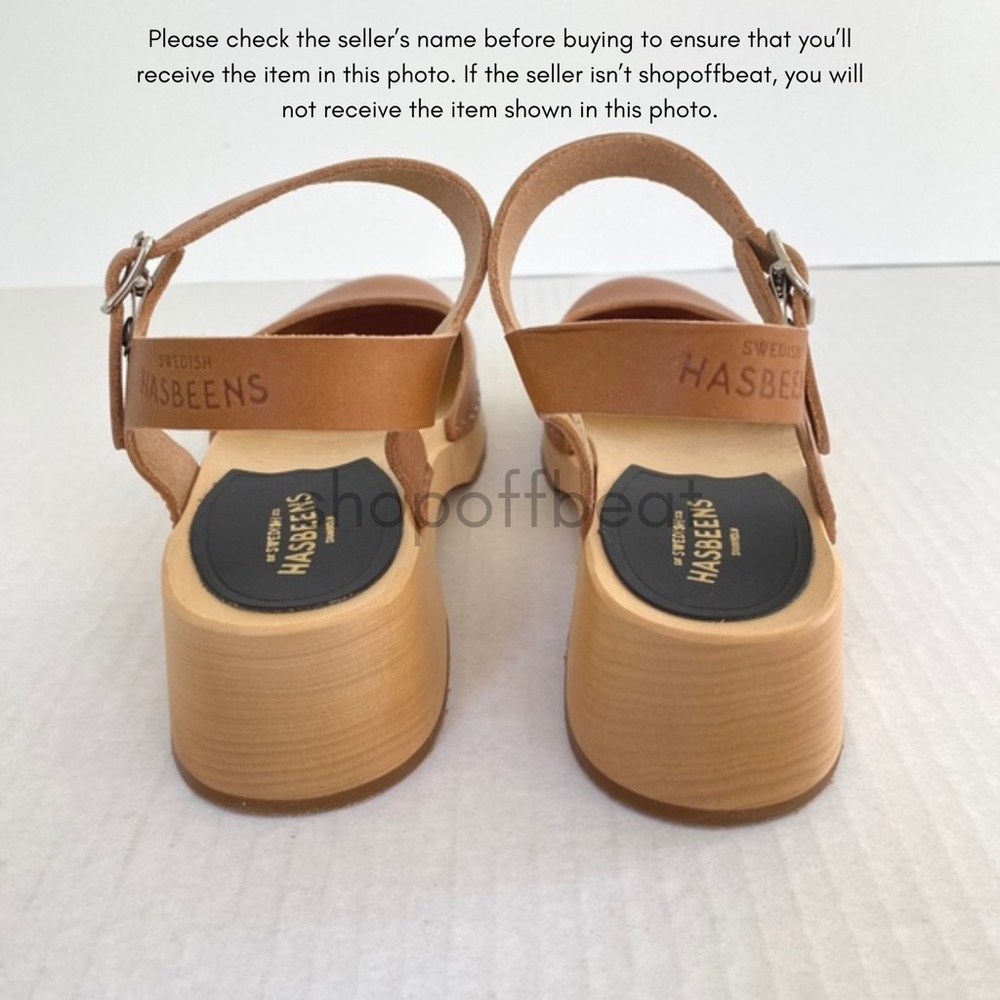 NEW Swedish Hasbeens New Covered Sandal Clog Nature 36 - Picture 6 of 15